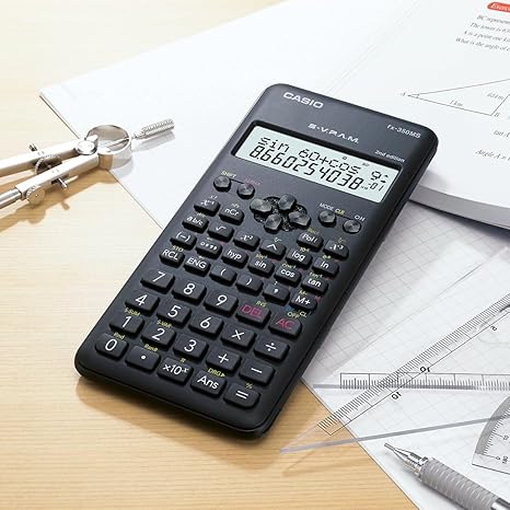 Casio Fx-350Ms 2Nd Gen Non-Programmable Scientific Calculator, 240 Functions and 2-Line Display, Black - Image 3