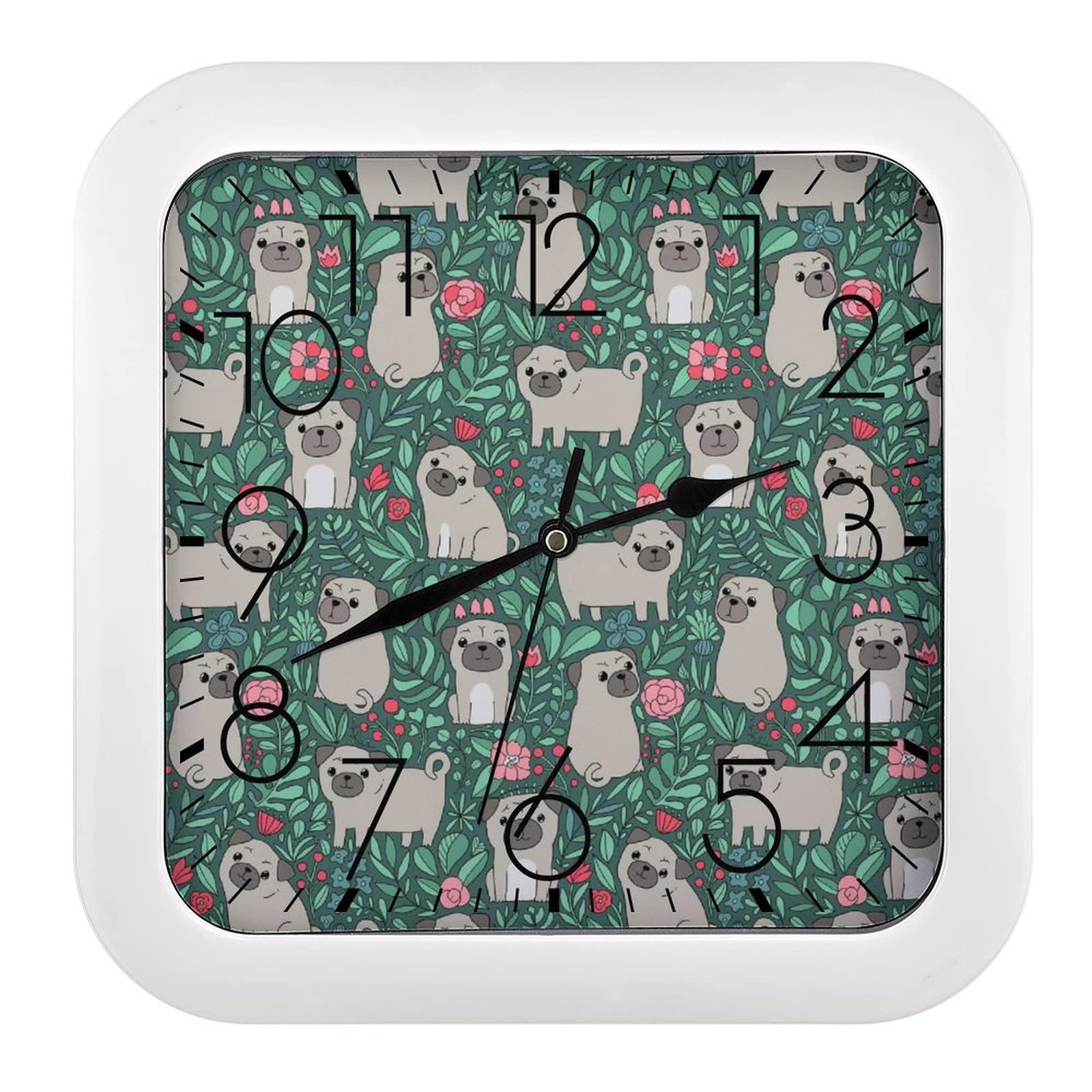 Pendule murale carlin 26x26cm silencieuse pour decoration de maison