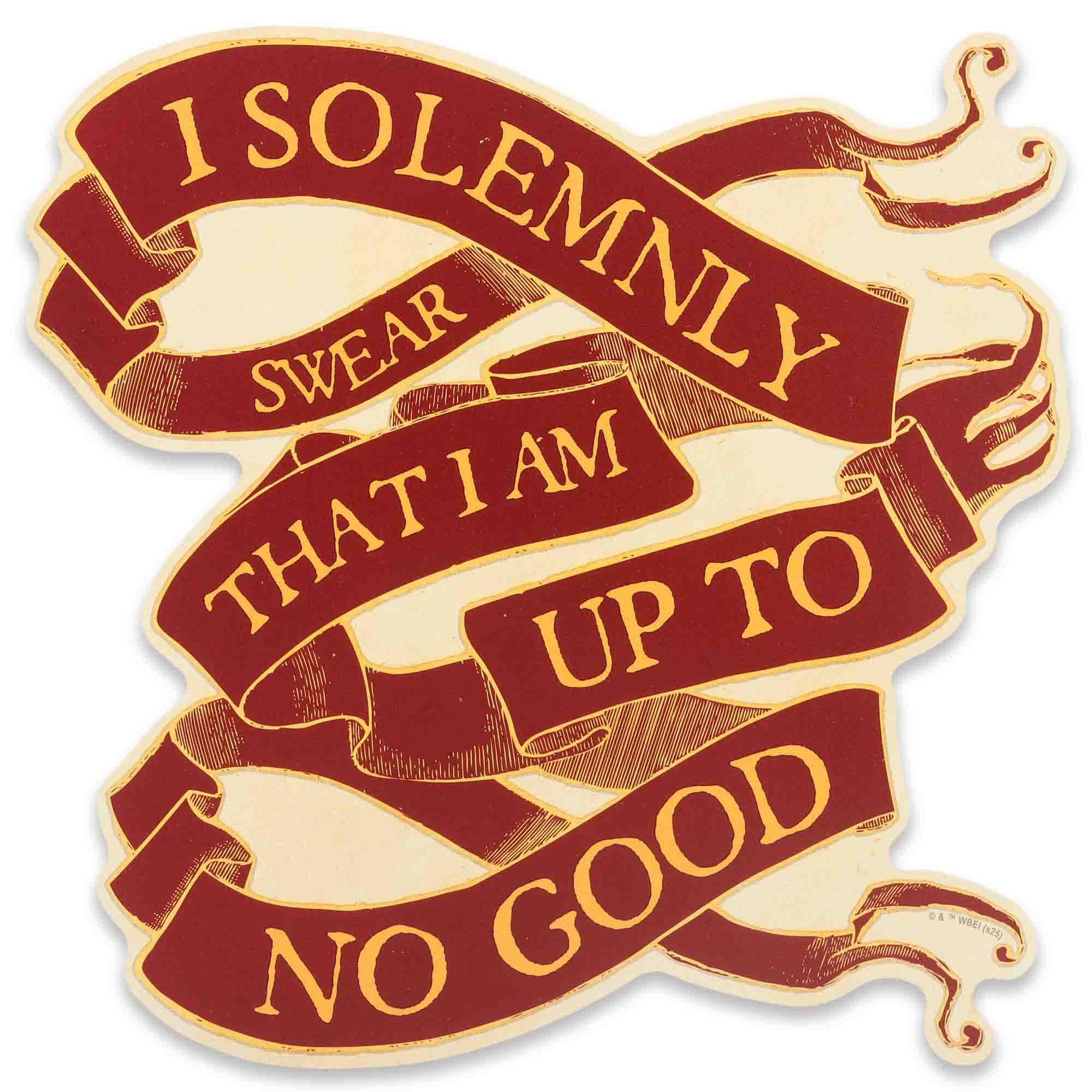 Harry Potter I Solemnly Swear I Am Up to No Good Wood Wall Decor - Vintage Harry Potter Wall Art for Home or Office