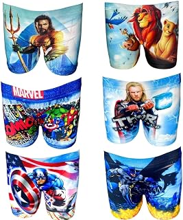 Kit 10 Cuecas Boxer Infantil Masculina Juvenil Box Menino Sublimada Personagens Wega
