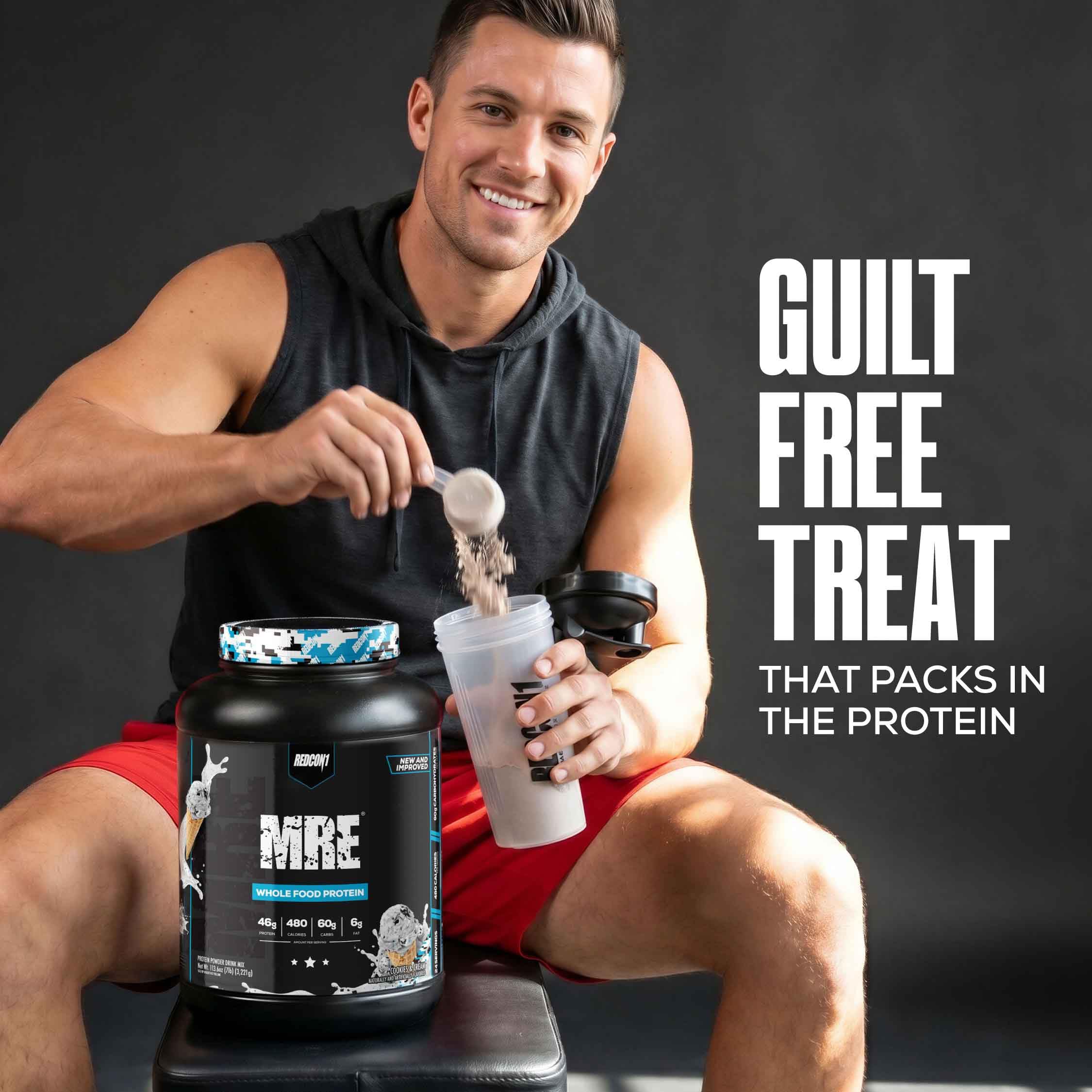 REDCON1 MRE Whole Food Protein Powder, Fudge Brownie - Meal Replacement Made with Animal and Plant Based Protein Sources, Nutrient and Calorie Dense, 0g Added Sugar (24 Servings) — Amazon image 6