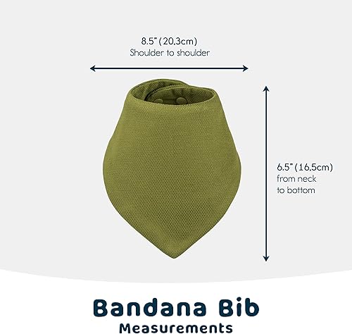 Miniatura 4 de Tiny Twinkle Baberos para babas, paquetes múltiples, impermeables y absorbentes, baberos para bebés y dentición