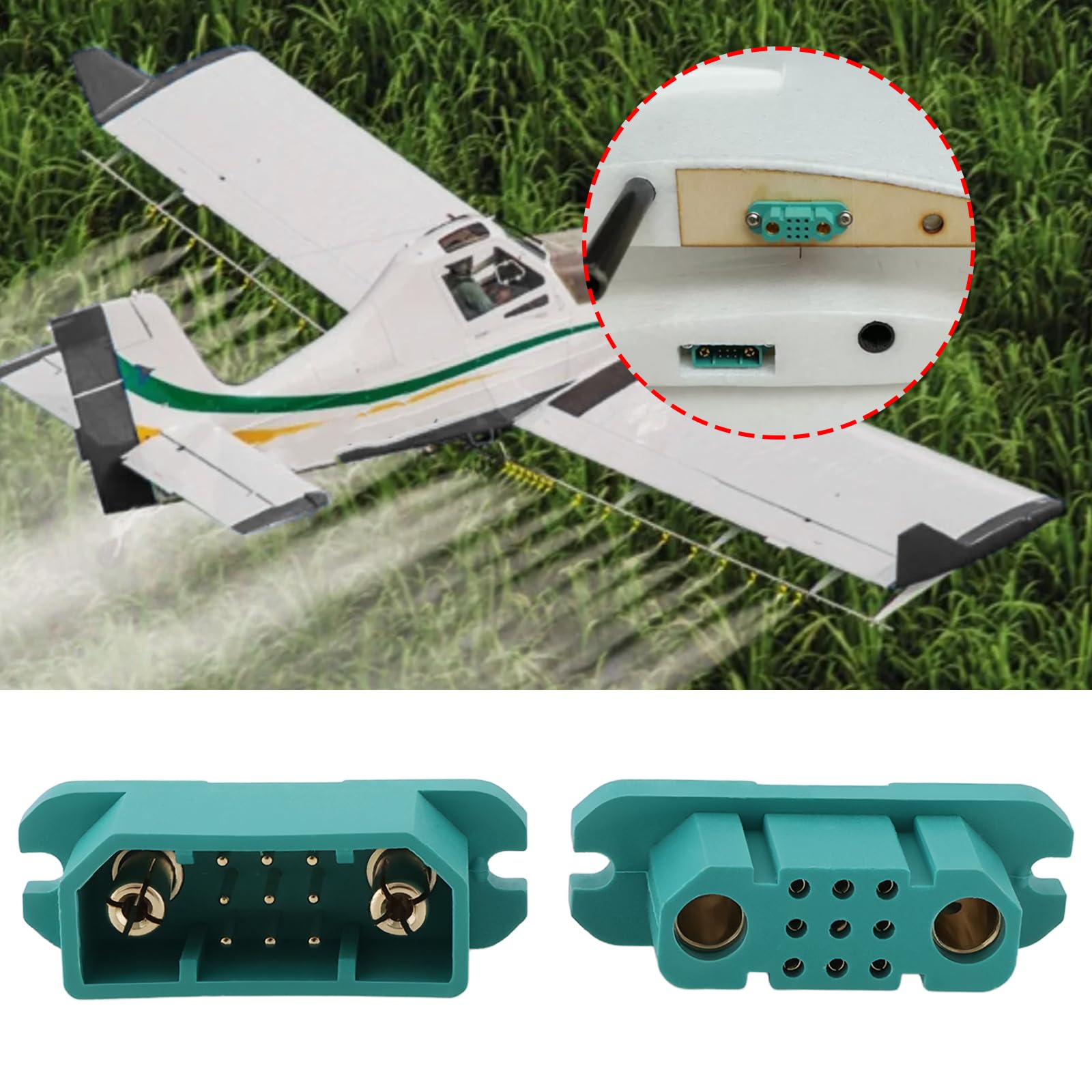 OTOTEC 1 Pair JX9 Multi Wire VTOL Pro Male Female Connector for Model Aircraft Turbojet Aircraft 4+1 Wing Motors - Image 2