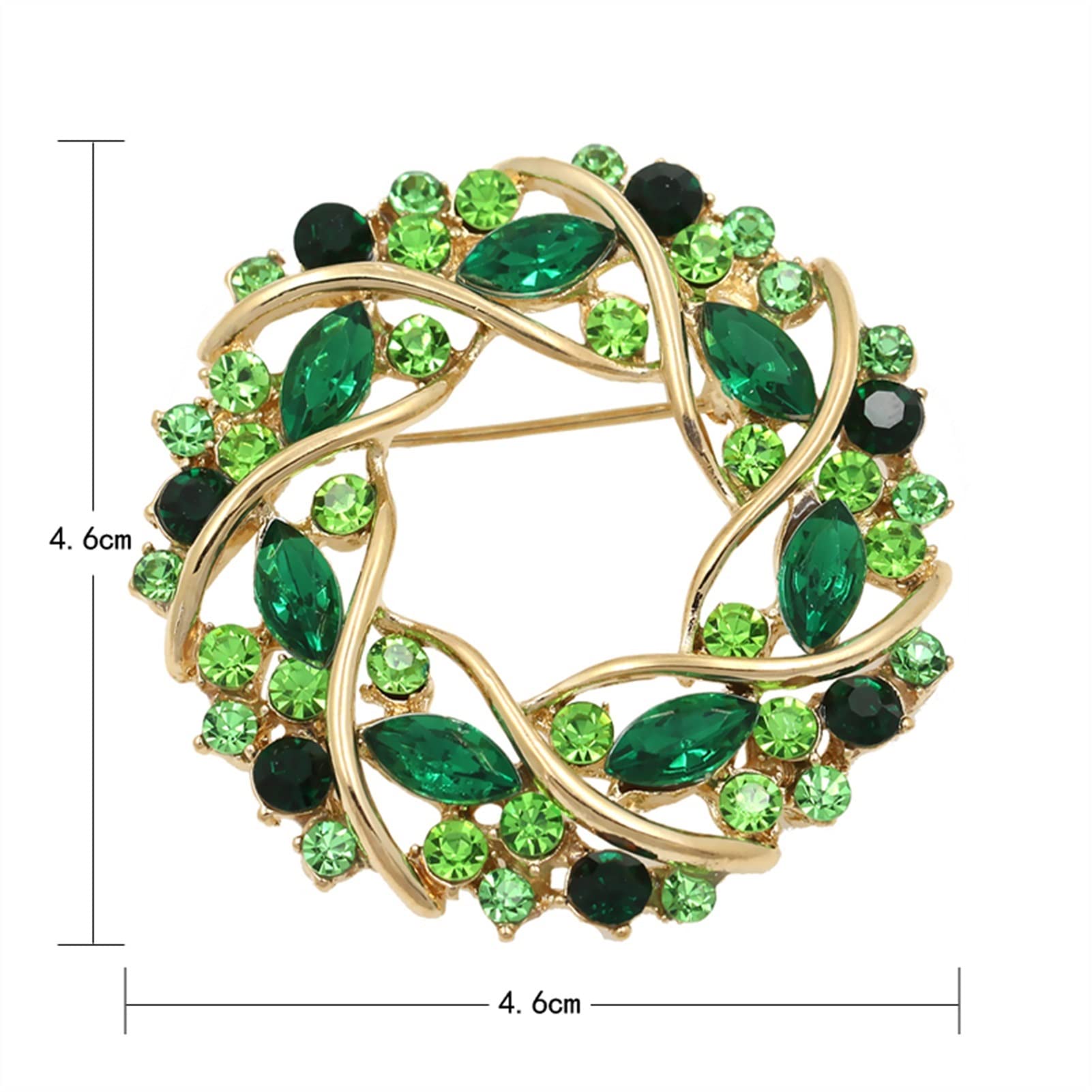 Broches para Mujer, broches de Flores con Diamantes de imitación para Mujer, broches de circonita cúbica para Mujer, broches para Chaquetas Tipo cárdigan, broches de Moda (Negro y