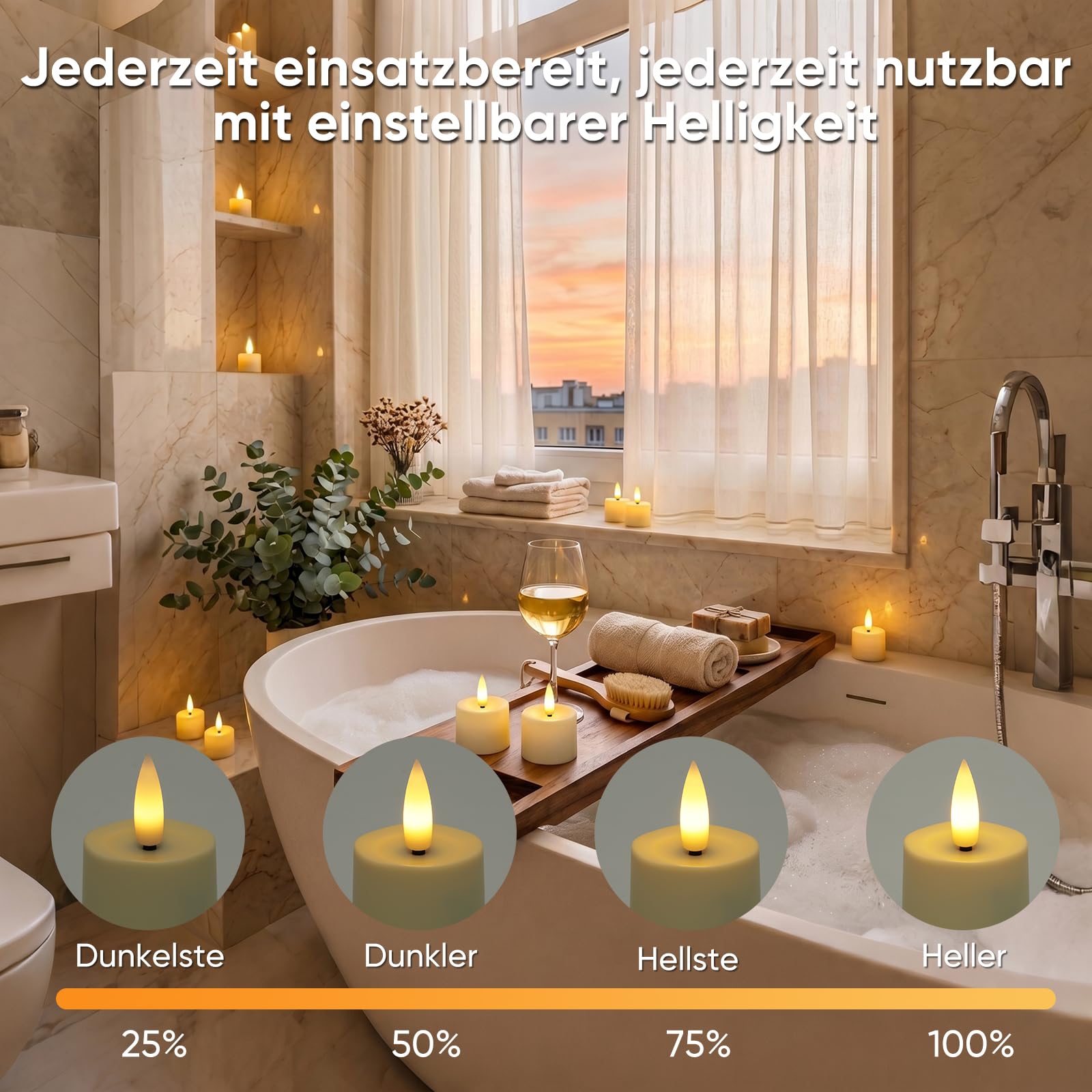 Homemory 12er wiederaufladbar teelichter mit Ladestation, USB Kerzen | Aufladbar Kerzen,Timer, Fernbedienung, 2 Std. Ladezeit, bis zu 100 Std. Leuchtdauer,Hochzeit Tisch Empfang Halloween
