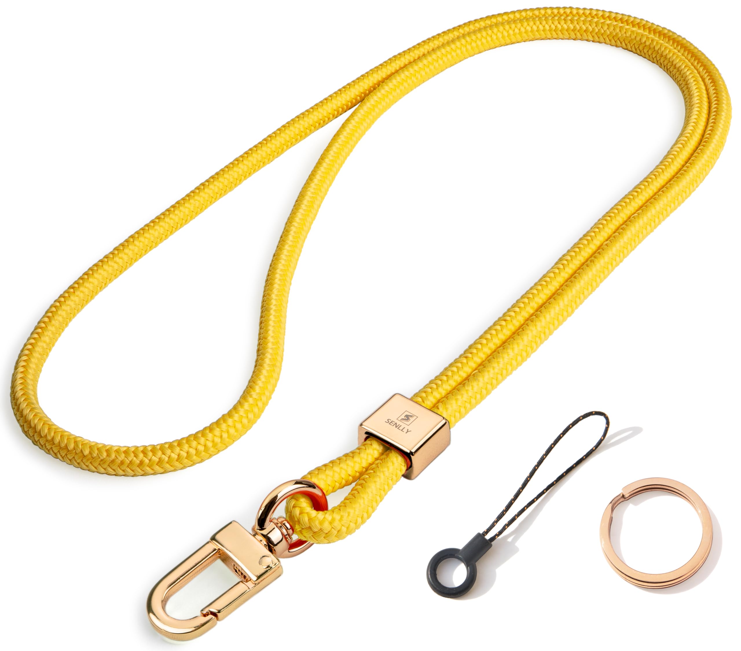 Senlly Unisex 103 Pineapple Neck Lanyard Strap For Keys, Original Minimalist Design Keychain And Id Badge Holder
