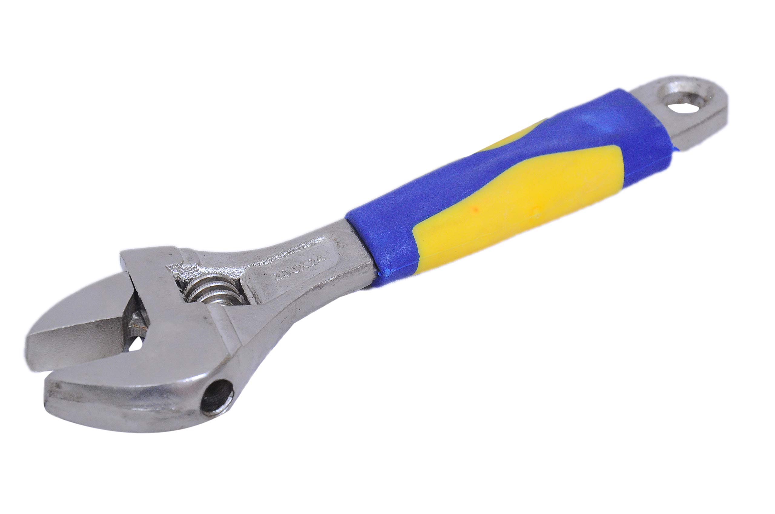 8 inch Adjustable Wrench – Heavy Duty Heat Treated Spanner with Laser Scale | Wide Jaw for Bolts, Nuts, Plumbing, Automotive, DIY, Industrial Use | Durable Rust Resistant Hand Tool