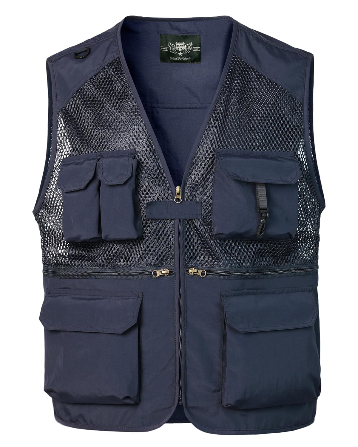 Gilet da Lavoro Uomo Gilet da Pesca Multi-Tasca Estivo Maglia Giubbotto Senza Maniche Leggero Traspirante Giacca per Estate All'aperto Fotografia Campeggio Escursionismo