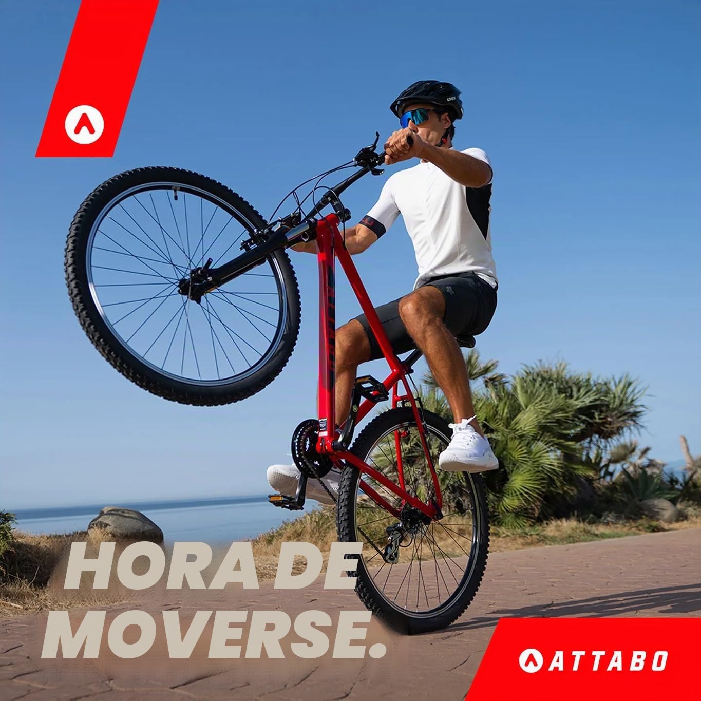 ATTABO Bicicleta para Hombre Alpe 1.0 con Marco de Aluminio de 17 – 21 Pulgadas, Manillar ergonómico, Freno en V, Azul, Bicicleta de montaña con Ruedas de 29 Pulgadas con Accesorios, sillín Ajustable