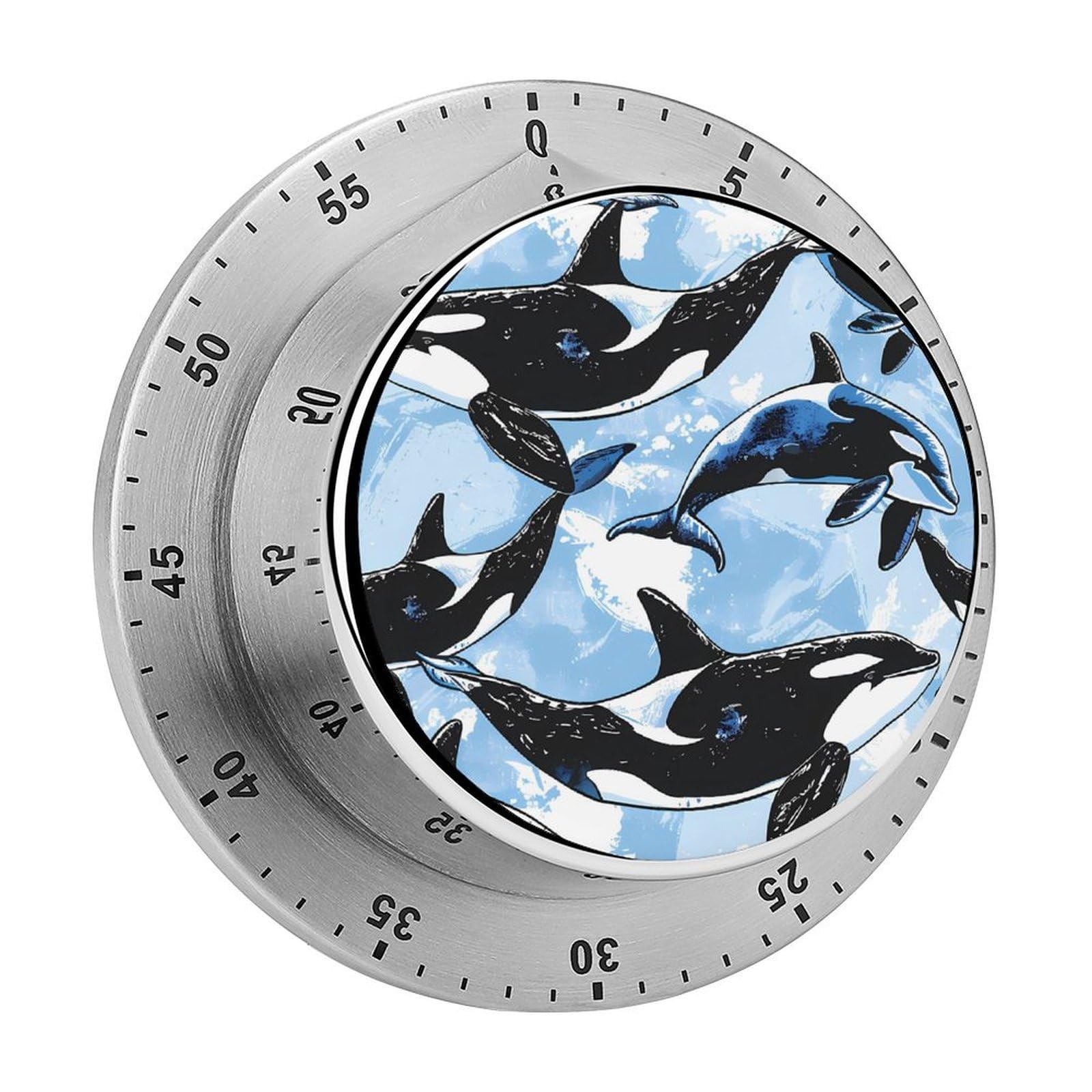 Killer Whale Orca Pattern Mechanical Rotary Timer, Used for Daily Timing
