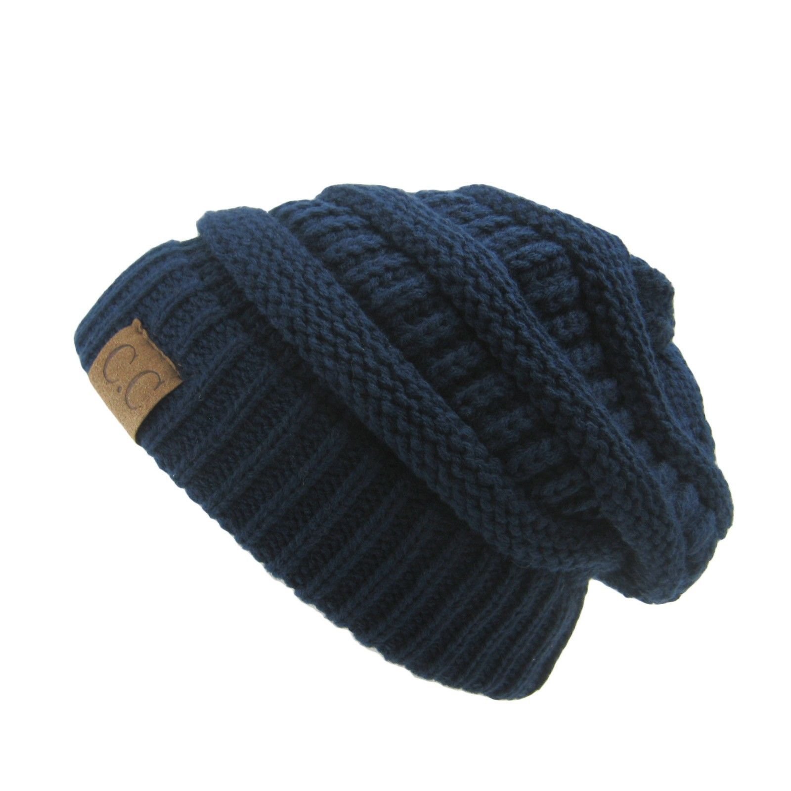 Crane Clothing Classic CC Beanies One Size Navy