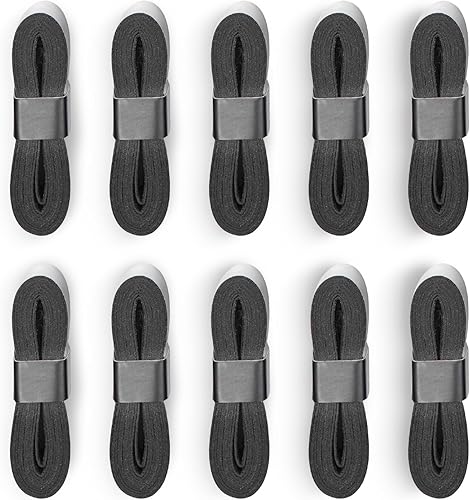 Miniatura 6 de Cinta de agarre con mango de raqueta de tenis para absorción de sudor, dispersión de golpes y adherencia, paquete de 10