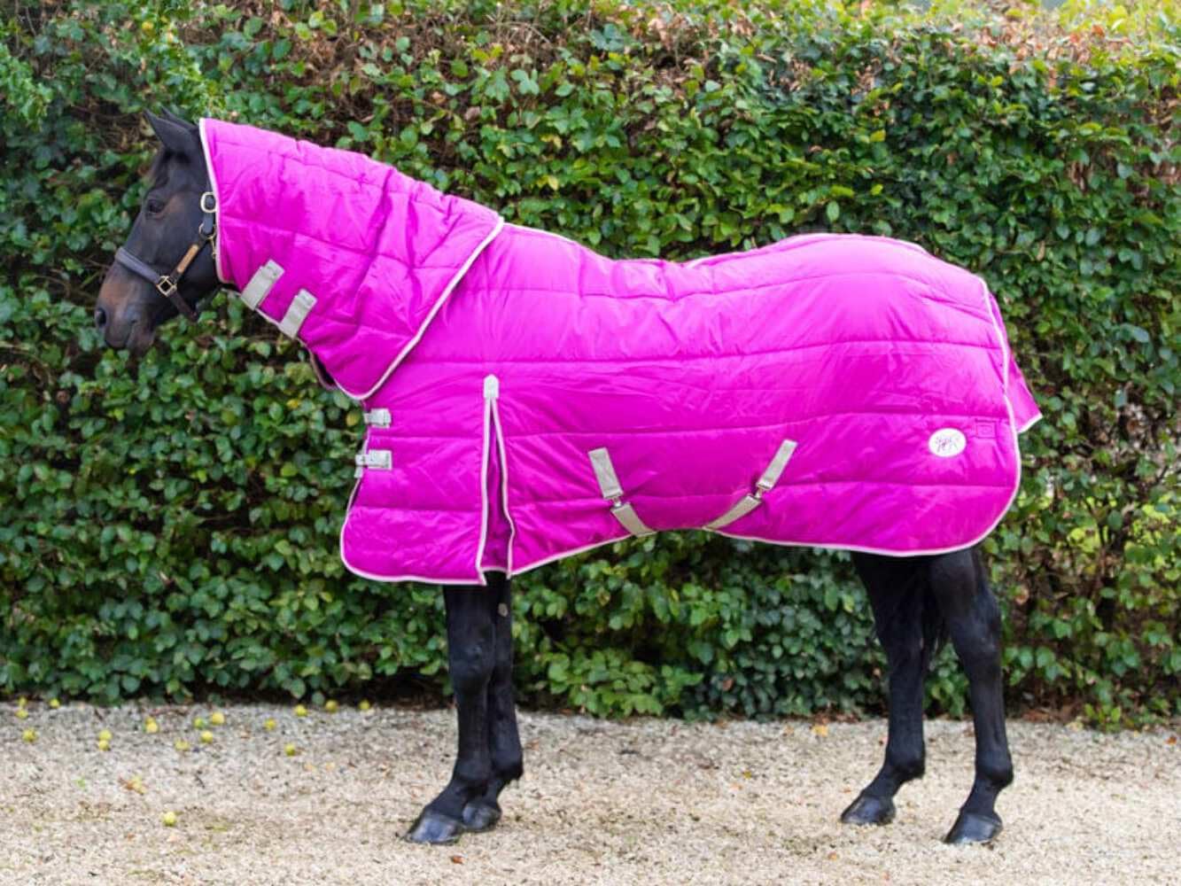 Swish Equestrian 200g Stable Rug With Detachable Neck - Mulberry