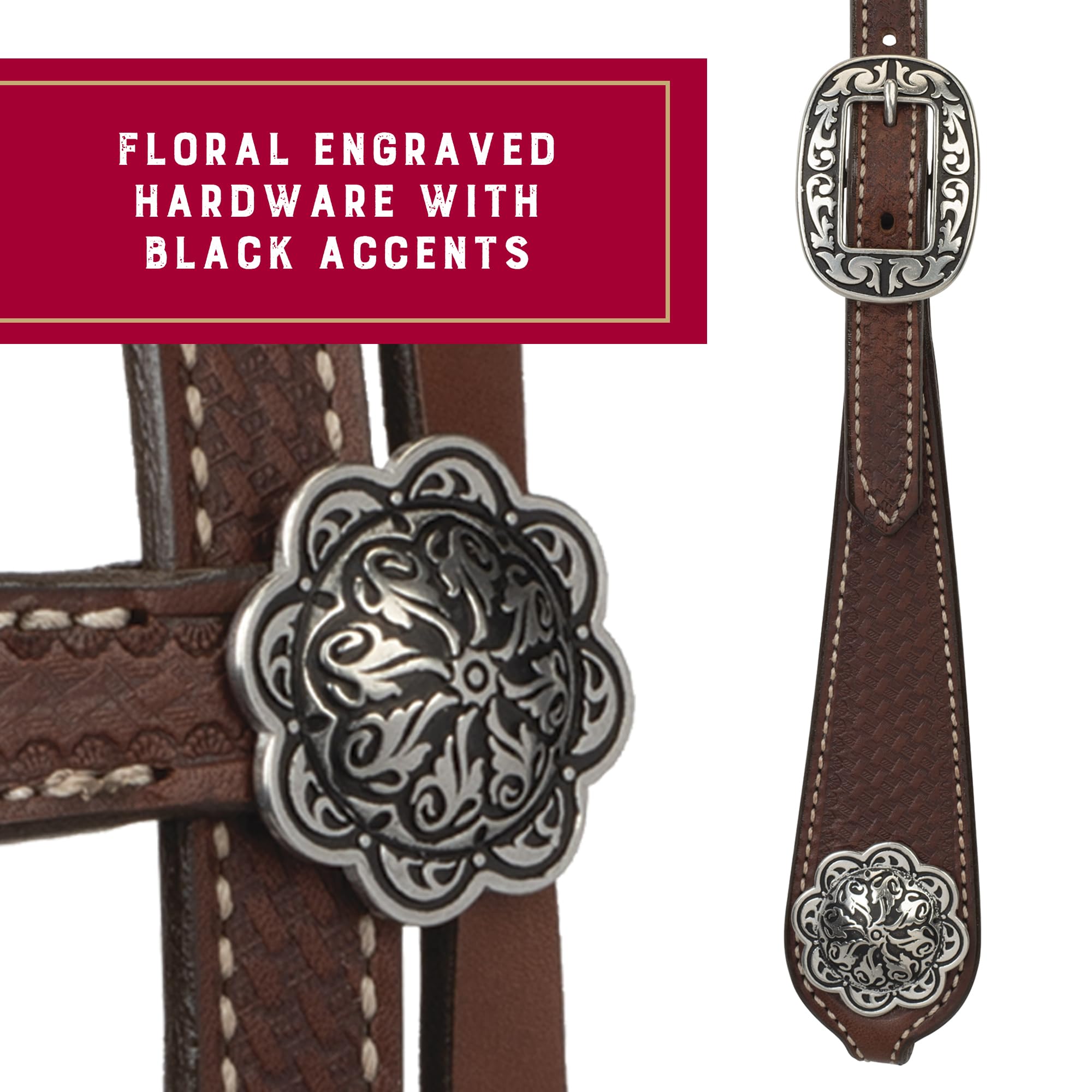 Harnais Cheval Taille Moyenne Holster De Poitrine En Cuir (Marron