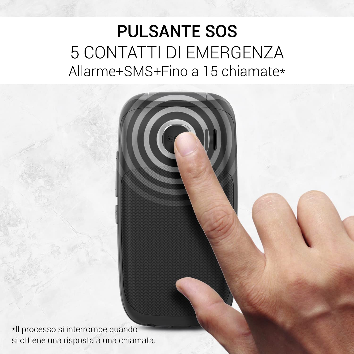 SPC Harmony 4G - Telefono cellulare flip anziani con tasti grandi, compatibile con apparecchi acustici, configurazione remota, pulsante SOS, volume della suoneria alto, base di ricarica, nero