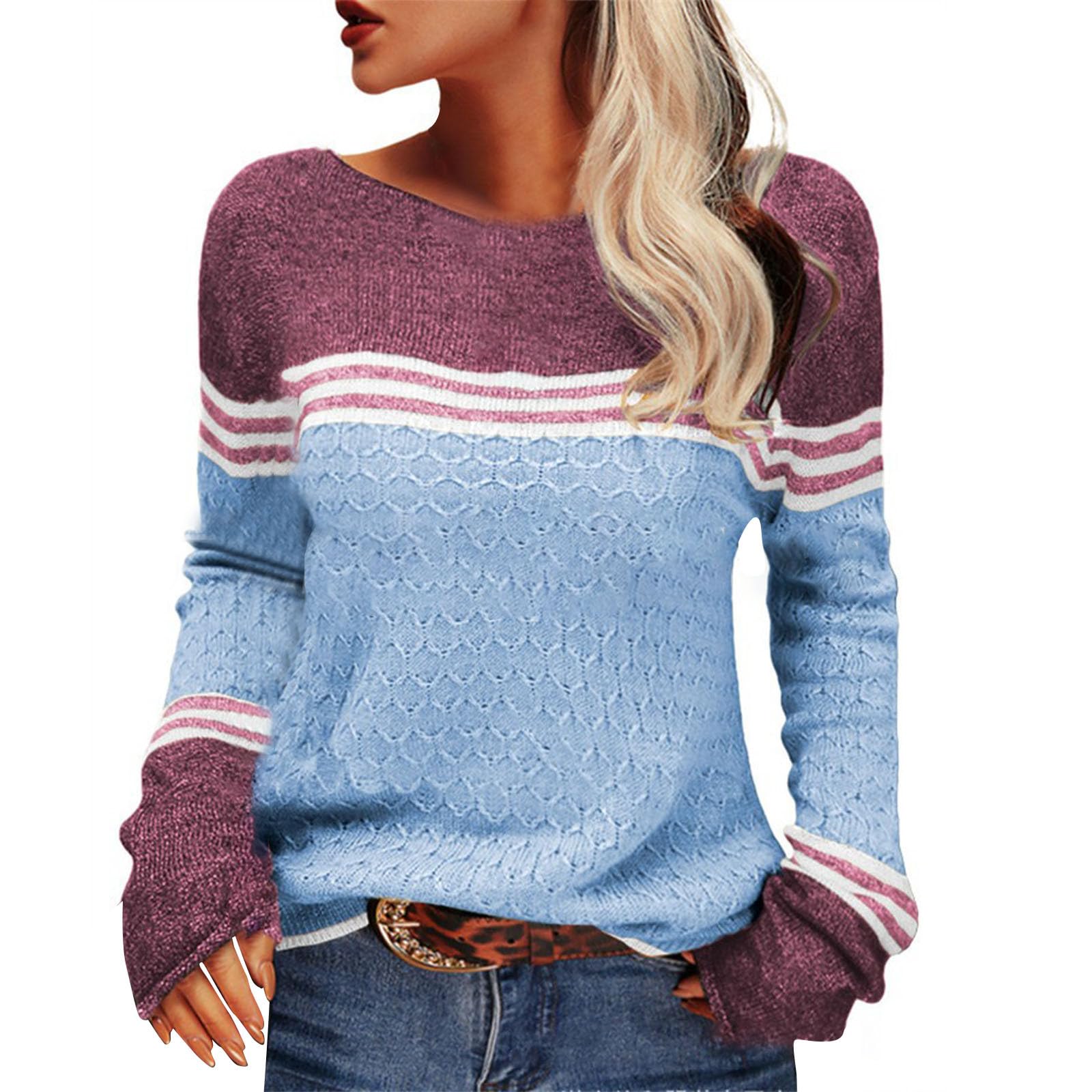 Womens Cable Knit Sweater for Women Vintage Sweaters Turtleneck Cozy Tan Crewneck Dark Clothing Ugly Christmas