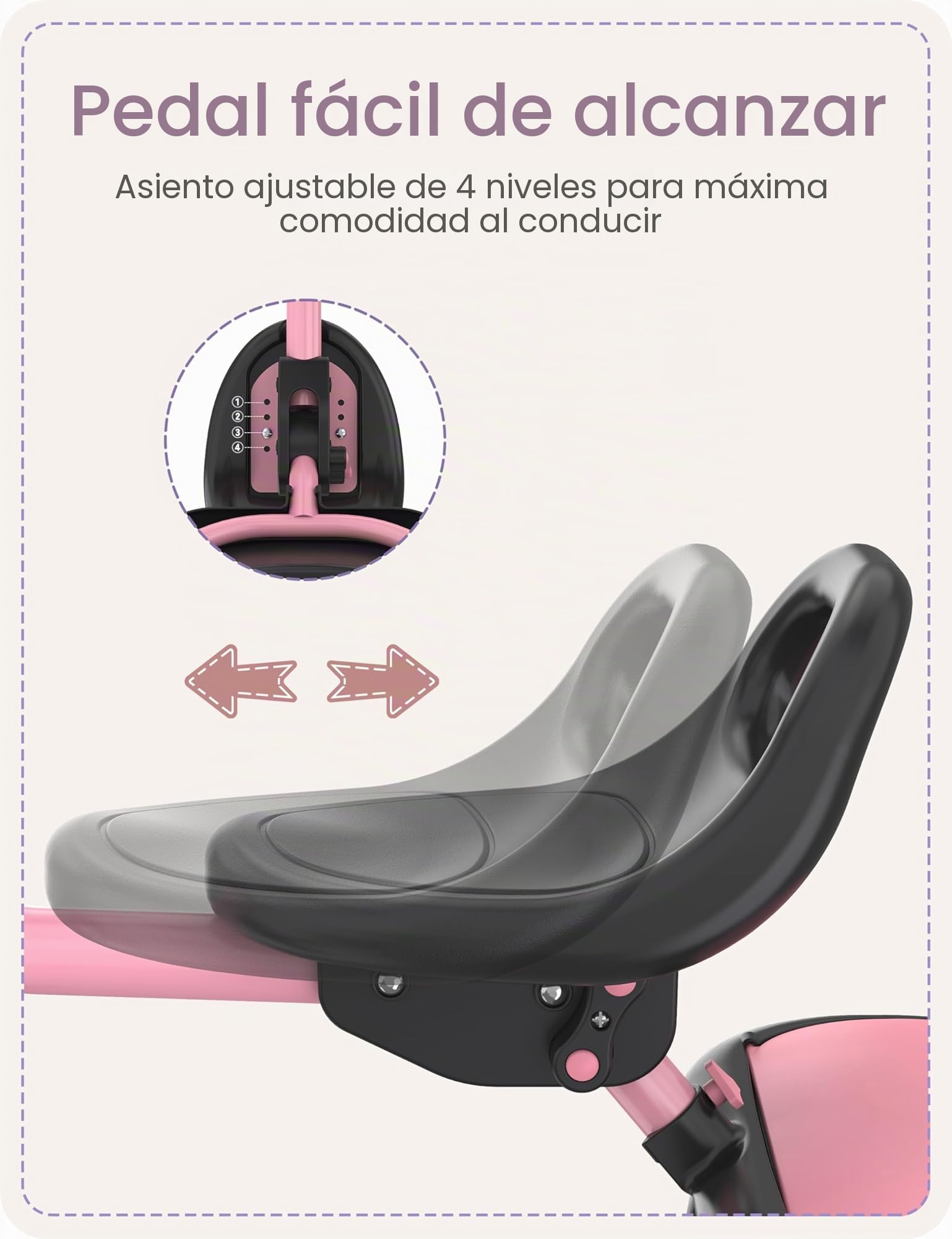 besrey Triciclo para Niños de 18 Meses a 5 Años, Triciclo para Niños Pequeños, Regalo y Juguetes para Niños y Niñas, Triciclos para Niños Unisex
