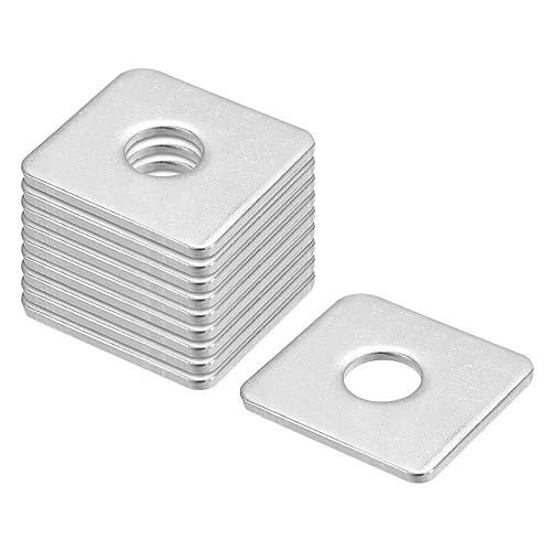 Miniatura 73 de uxcell Arandela cuadrada, 20 piezas M5x20x20x1.0.197 in 304 arandelas de placa cuadrada de acero inoxidable 304 Junta espaciadora de almohadilla