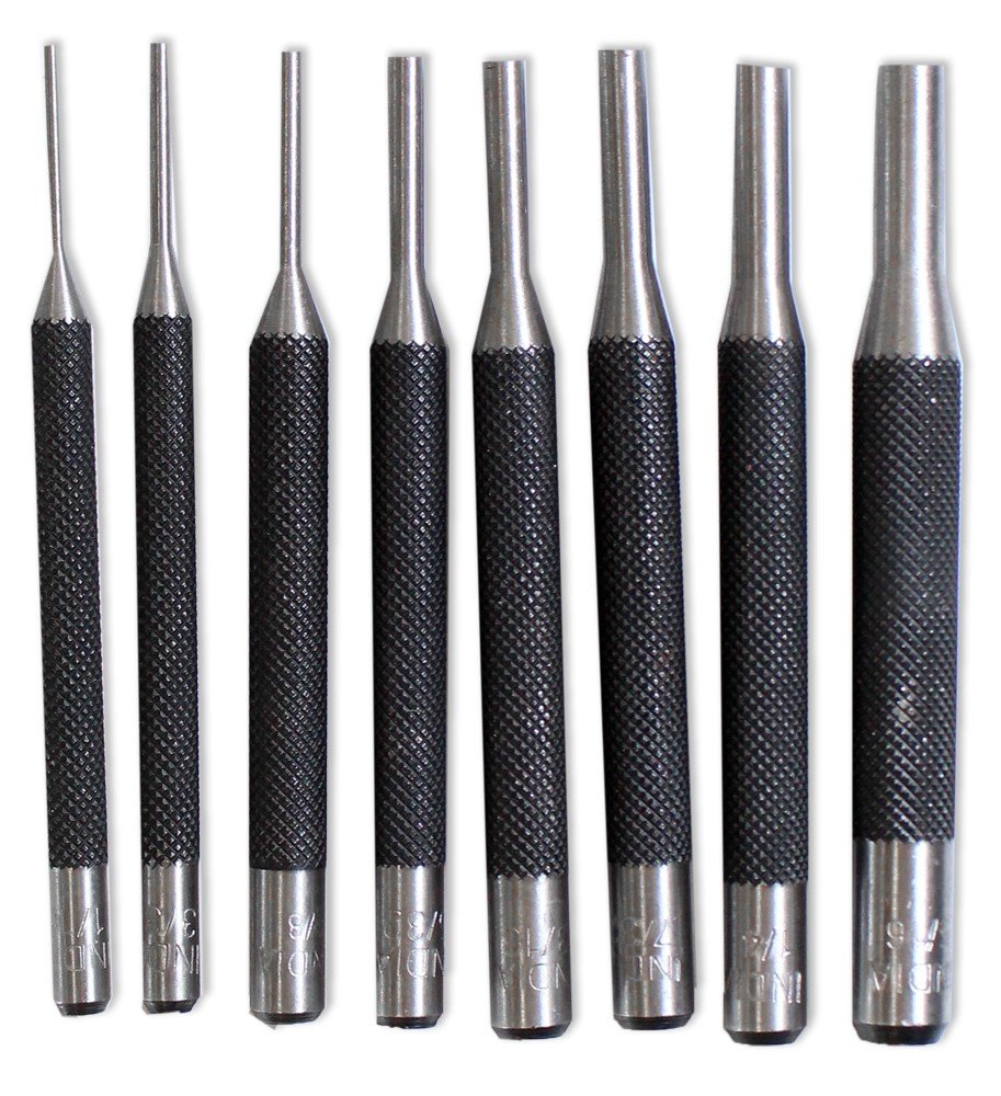 WEDGE 8 Piece Short Drive Punch Set | Sizes: 1/16