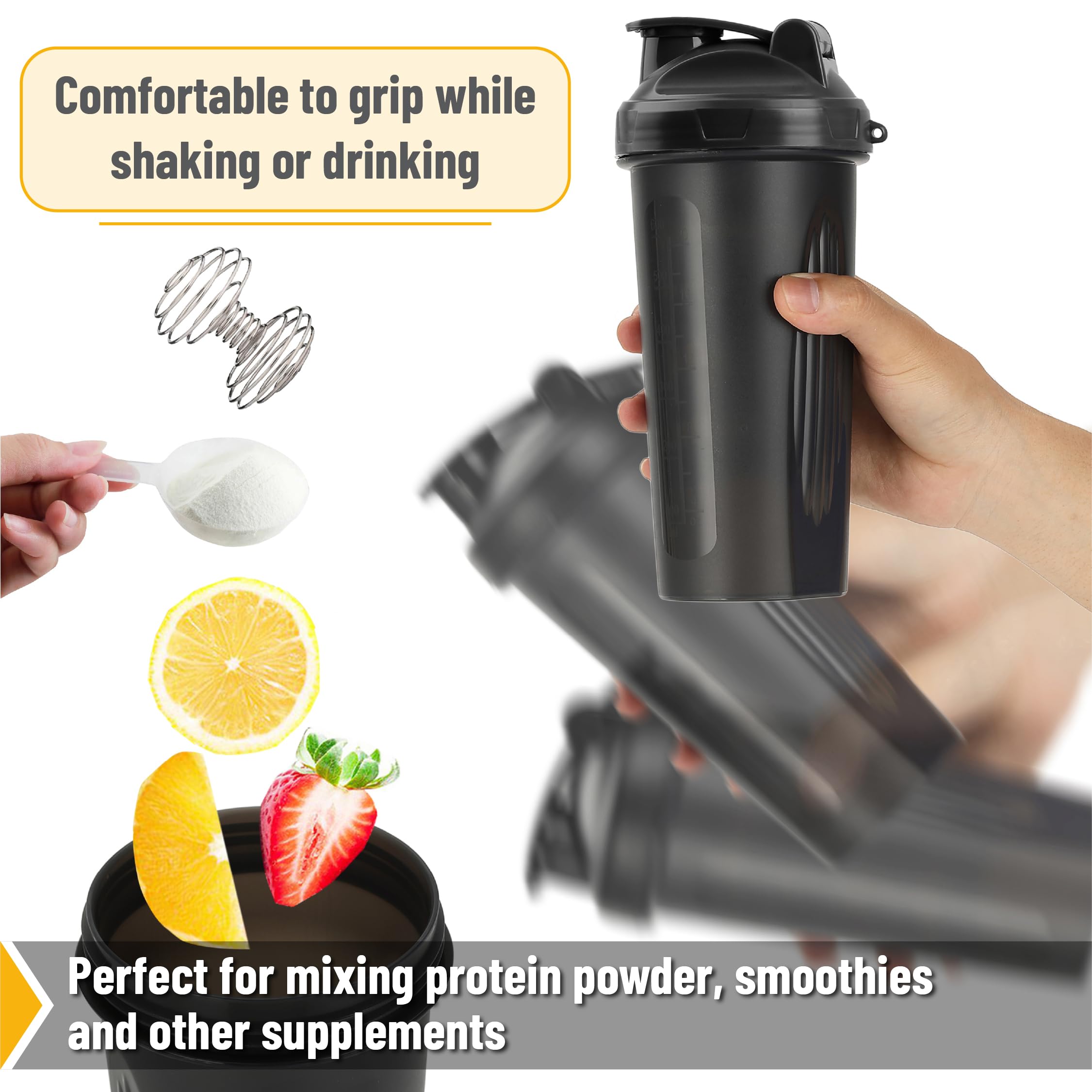 Mr. Pen- Shaker Bottles for Protein Mixes, 28 oz, Leak Proof — Amazon image 3