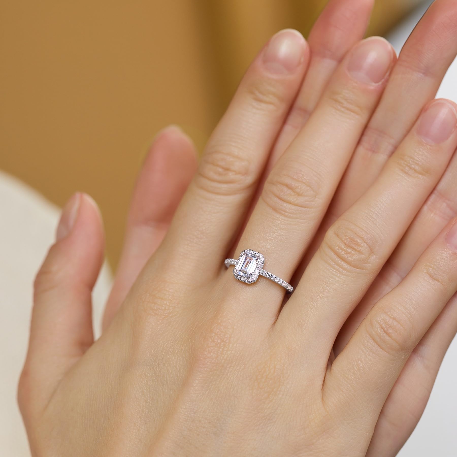 Amor Ring 925 Sterling Silber Damen Ringe, mit Zirkonia synth., Silber, Kommt in Schmuck Geschenk Box, 2035584