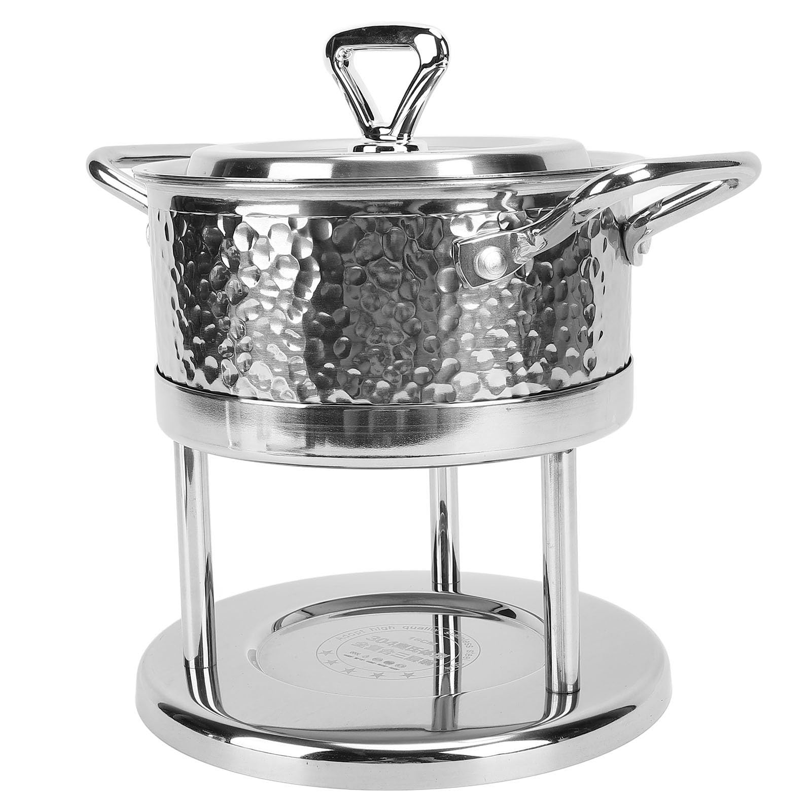 Estufa de un Quemador de Acero Inoxidable, Mano de Obra Fina, Estufa de Olla Caliente Simple y Limpia para el Hogar