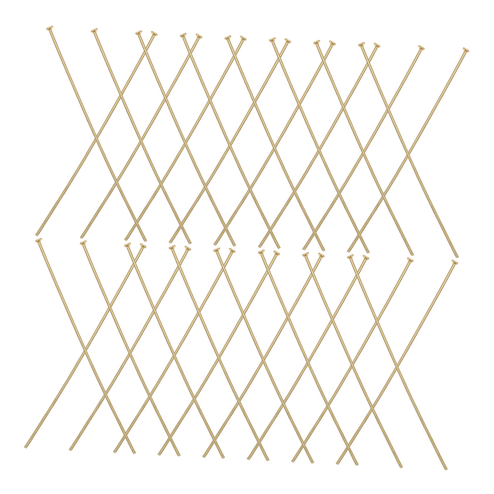 LALAFINA Stainless Steel Flat Head Pins 50pcs DIY Jewelry Making Pins Perfect for Necklace Bracelet Earring Making