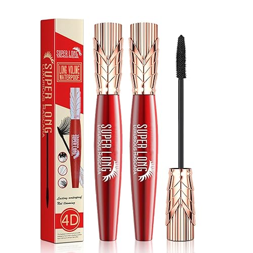 Miniatura 1 de Yanqina - Máscara de pestañas Yanqina súper larga de fibra, máscara de pestañas impermeable Yanquina, máscara de maquillaje de ojos, rimel de