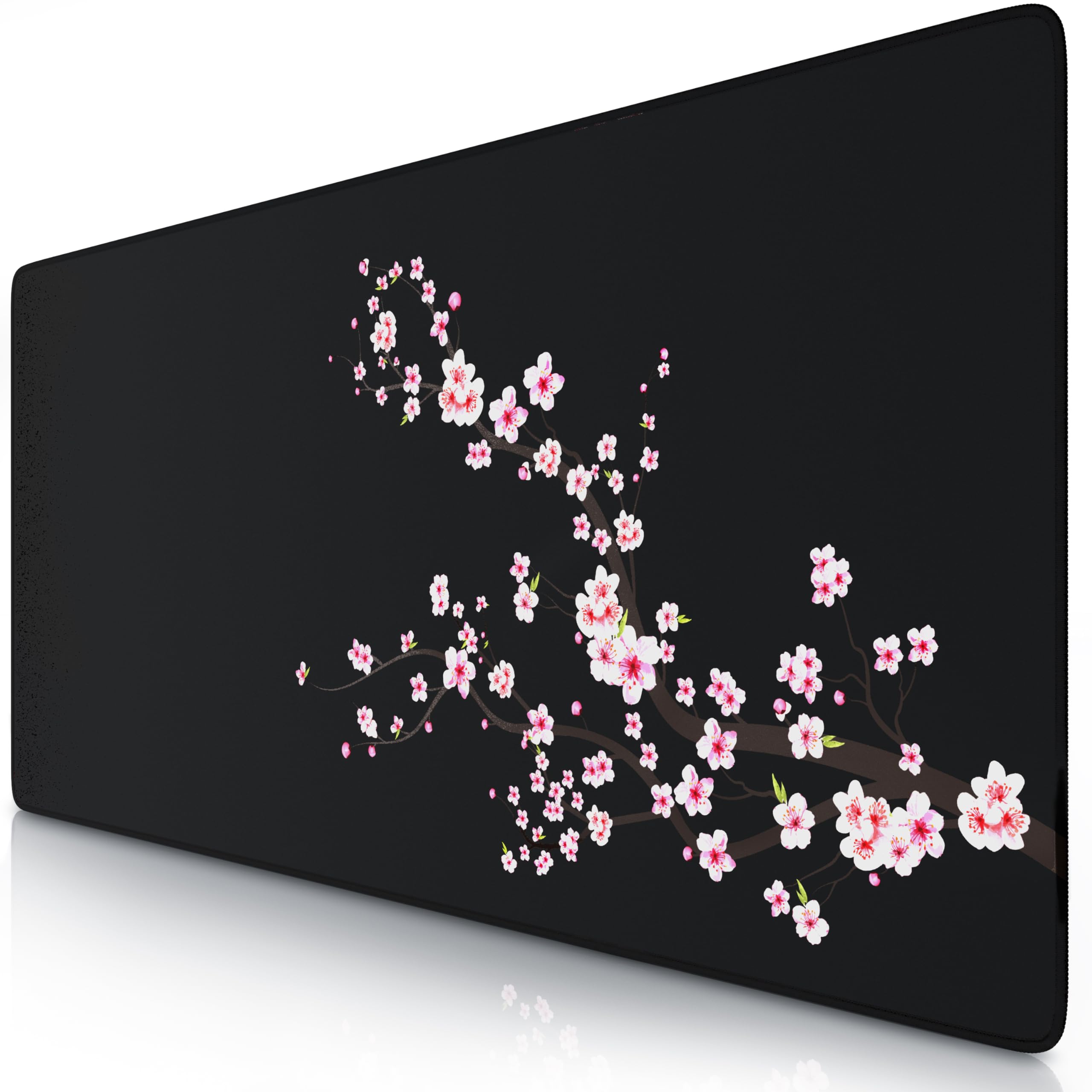 TITANWOLF - XXL Speed Gaming Mauspad 900 x 400mm - XXL Mousepad - Tischunterlage Large Size - verbessert Präzision und Geschwindigkeit - Sakura