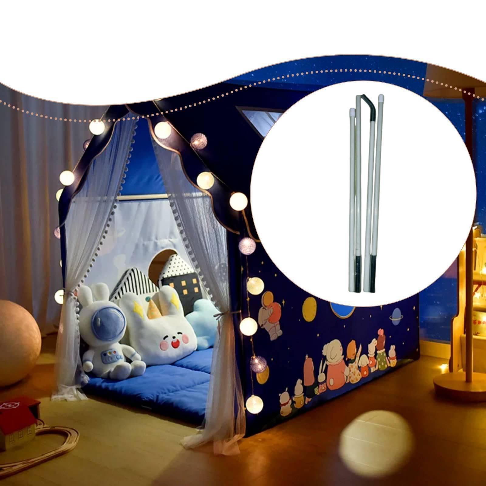 Set di Tenda da Gioco per Bambini, Ideali per Riparazioni E Fai da Te. Diametro 7,9 Mm, Adatti a Tende da 100x120 Cm. Sostituti Flessibili E, 1 Pezzo