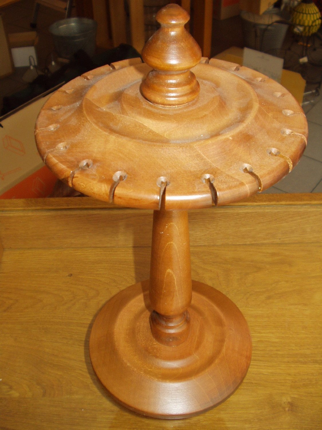 Berk Esoterik Pendelstnder Holz fr 20 Pendel,drehbar,H.ca.35 cm x D.ca.18 cm