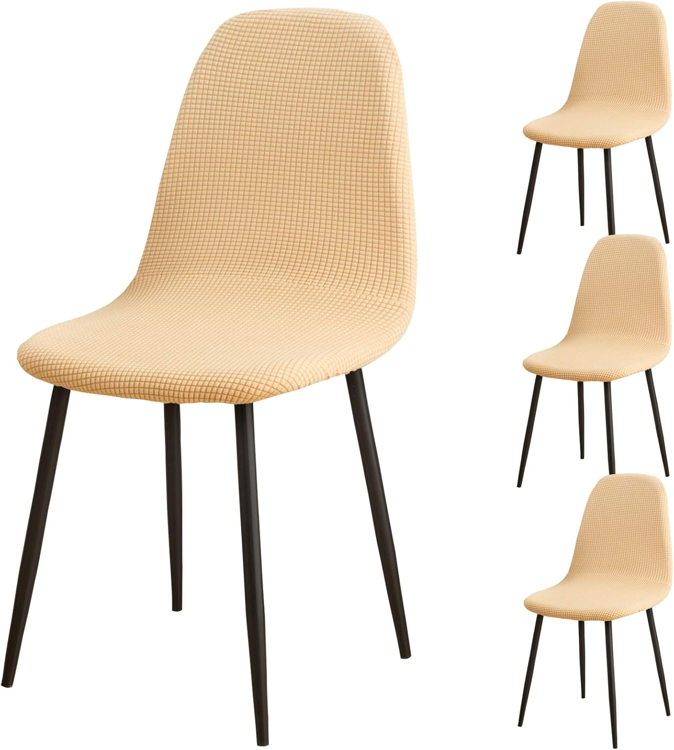 Shell Chair Covers Jacquard Mid Century Modern Chair Covers Plastic