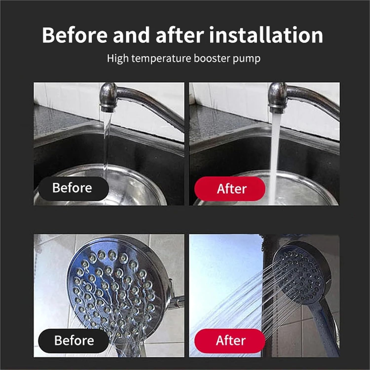 Quiet IP68 DC 12V 24V Brushless Mini Water Pump 4 Point Thread Solar Heater Shower Circulating Fountain Booster(12V 16.8W)