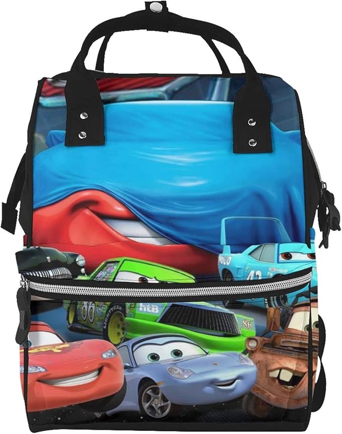 Amazon ディズニーカーズ 3 マザーズバッグ 防水 ママバッグ 盗難防止ポケット 保温ポケット付き マザーズリュック 大容量 多機能 掛けるベルト リュックサック ベビー用品収納 通勤 旅行 出産準備 マザーズバッグ