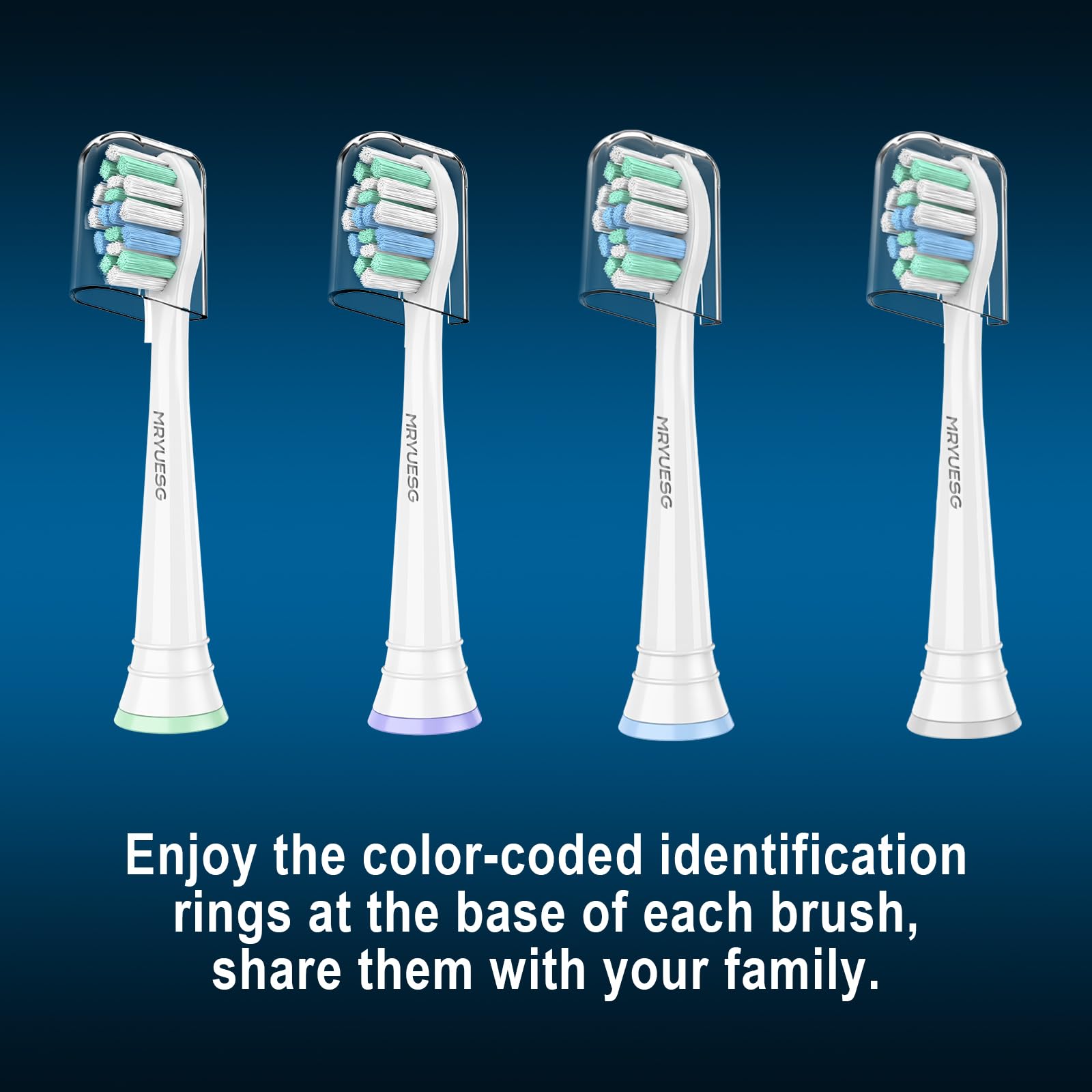 Testine di ricambio compatibili con Philips Sonicare, confezione da 10, testine di ricambio per spazzolino elettrico, compatibili con Phillips Sonic-Care, bianche