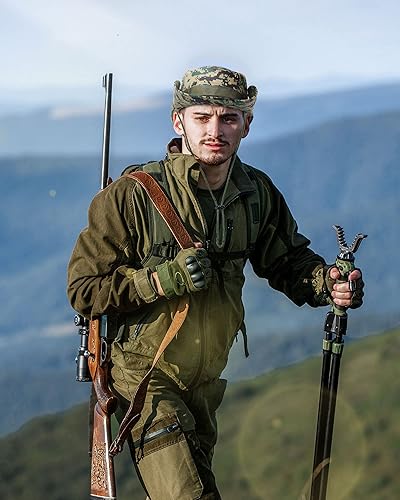 Miniatura 4 de 10 sombreros Boonie de ala ancha, diseño de camuflaje, protección solar UV, sombrero de pesca para hombres y mujeres, senderismo, safari, caza