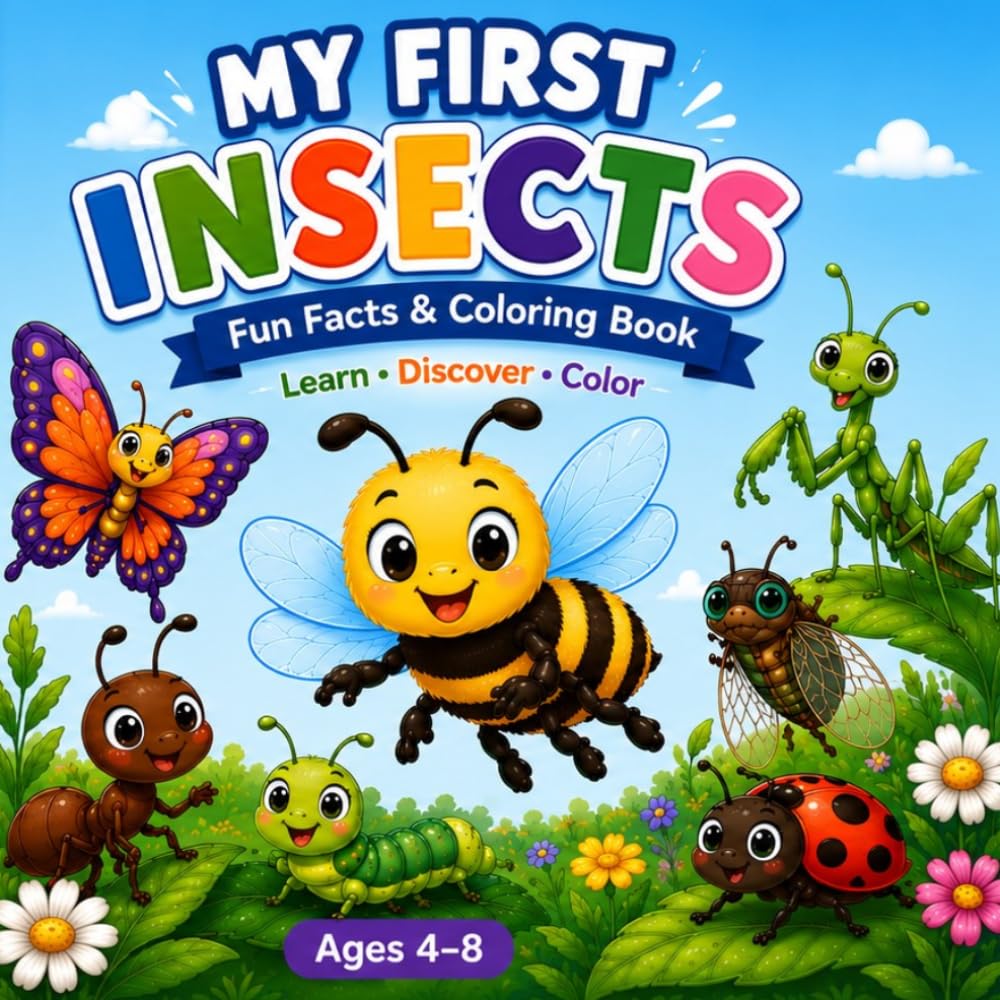 My First Insects: Fun Facts & Coloring Book: My First Insects: Fun Facts & Coloring Book learn-discover-color
