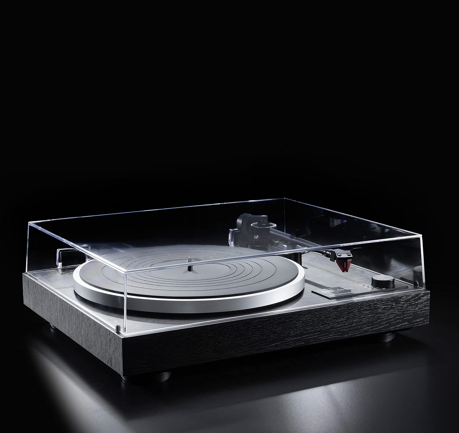 Dual CS 518 HiFi-Plattenspieler, Riemenantrieb, Manueller Vinyl-Plattenspieler mit integriertem Phono-Vorverstärker, DREI Geschwindigkeiten, Abstastsystem Ortofon 2M Red, Schwarz