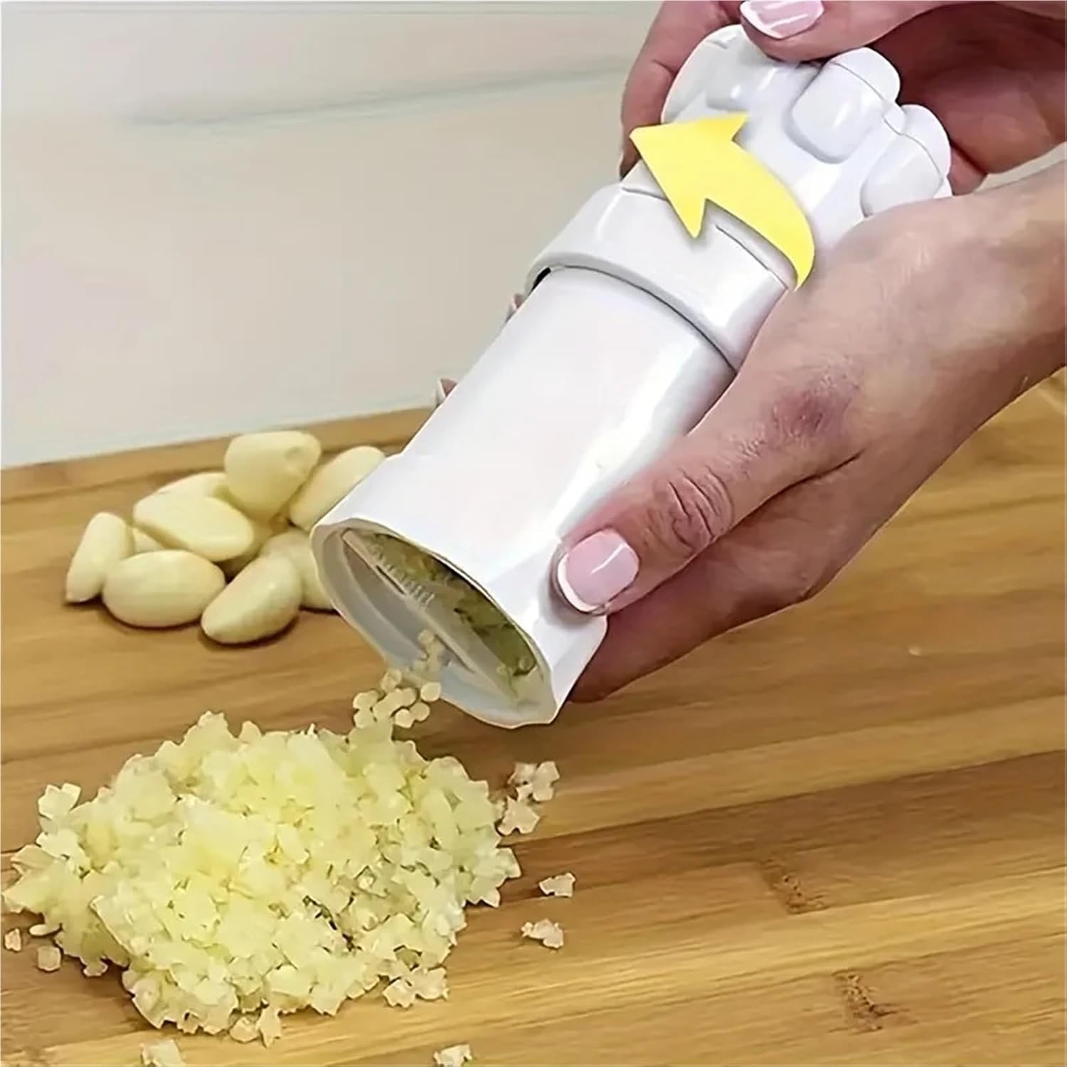 Chef Manual Garlic Press Mini Multifunctional Cutter Kitchen Tool Peeler Masher Grinder Plastic