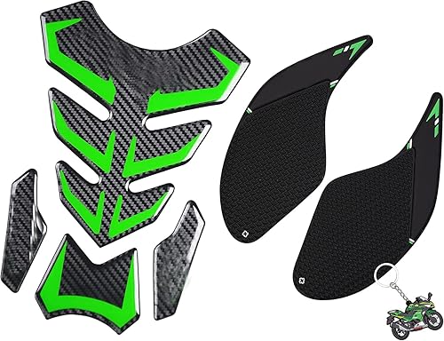 Protector de vinilo de fibra de carbono 5D, protector de tanque de vinilo para motocicleta, calcomanía de agarre de rodilla de combustible,