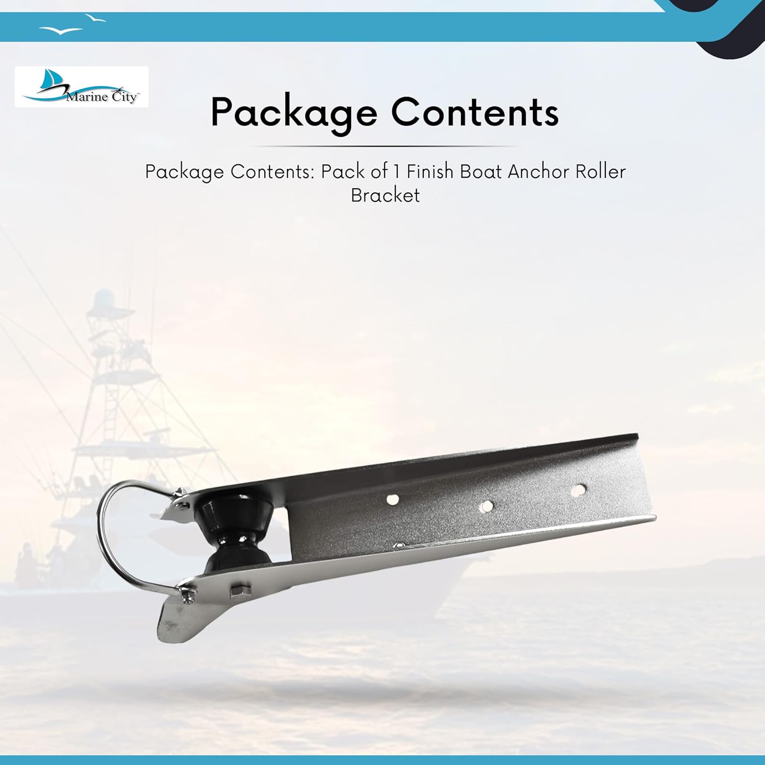 MARINE CITY Hand Rail Fittings, Stainless Steel Tube, Corrosion-Resistant, Ideal for Marines, Boats, Yachts, Kayaks