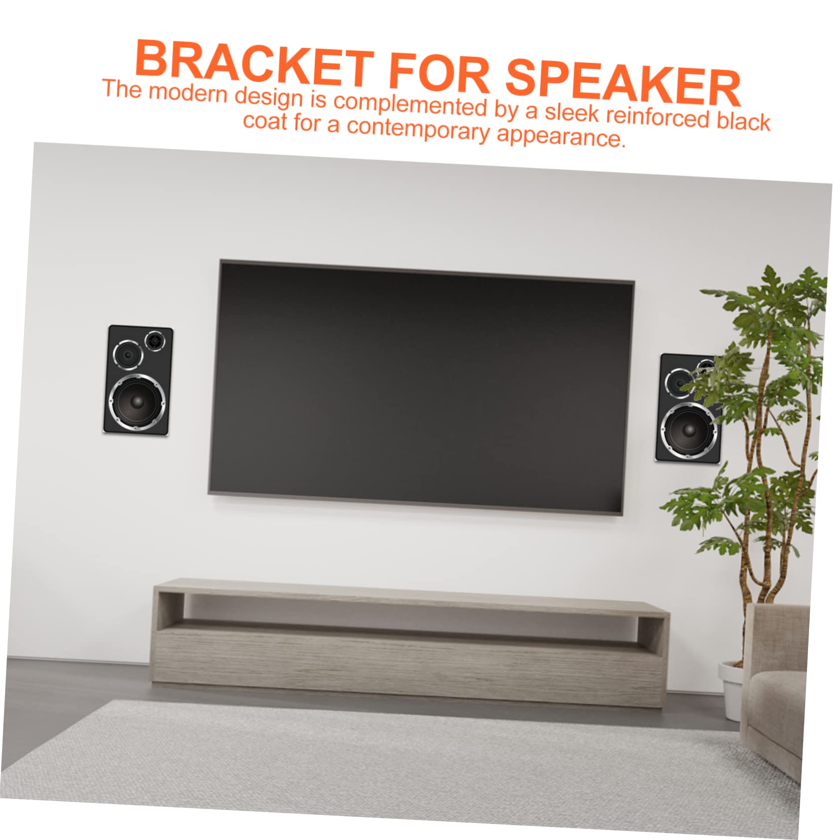 6sets Staffe Muro Per Altoparlanti Regolabili Supporti Per Casse Acustiche Design Moderno Per Casa e Ufficio Facile Installazione e Angolo Di Visione Ottimale