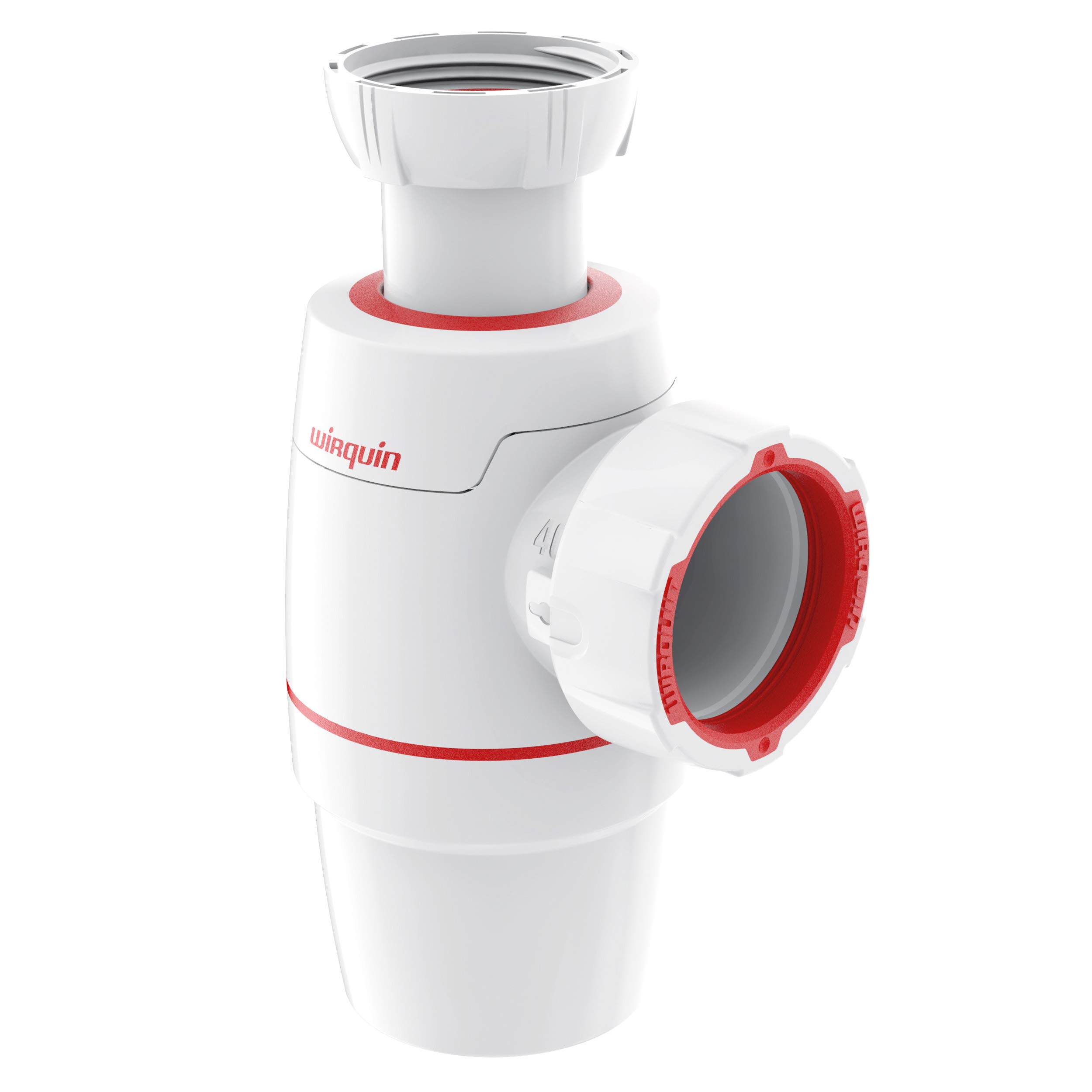 Wirquin White 30722154 Neo D40 Zero Leak Basin Siphon,