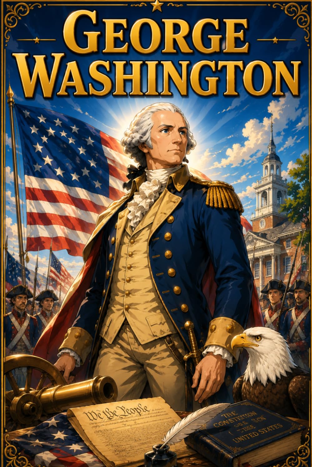 George Washington: Leadership America History Freedom Story Biography (Icons of History Manga)