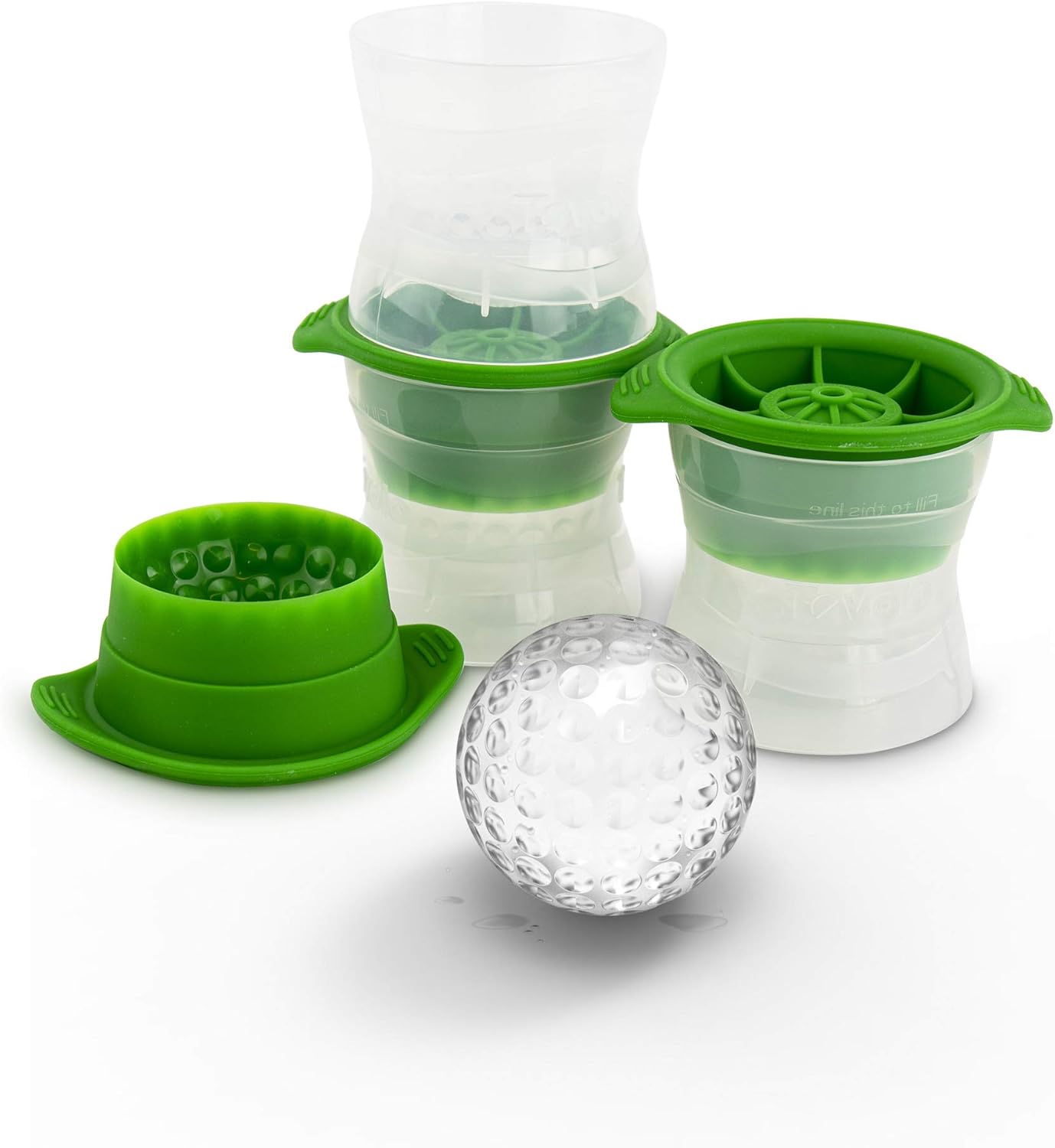 Tovolo Golf Ball Ice Molds (Set of 3) SlowMelting, Leak