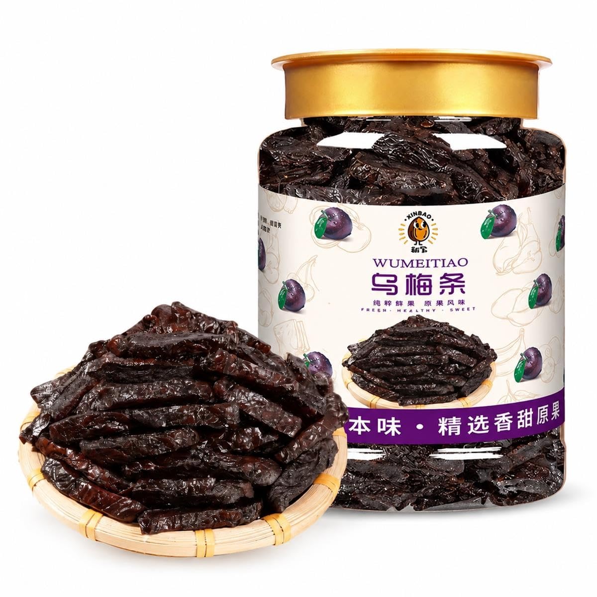 Strisce Di Prugna Secca Denocciolata Snack Alla Frutta Dolce E Acidulo