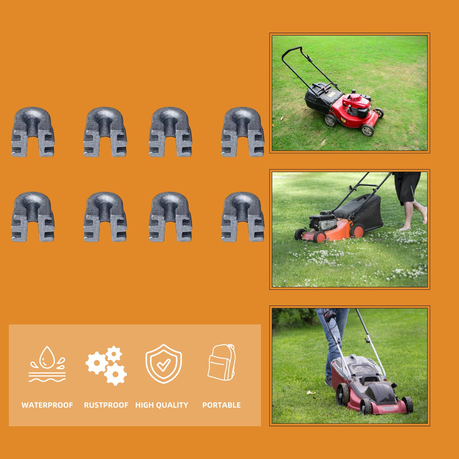 Kit di fissaggio lama SENRISE per decespugliatore STIHL FS120, 4 dadi in metallo, alimentato a benzina