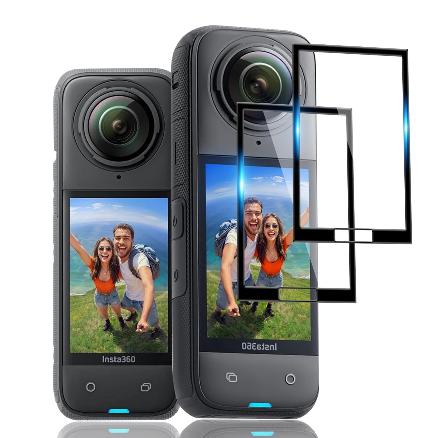 【2枚セット】用 Insta360 X5 フィルム PET複合材 炭素繊維 用 Insta360 X5 液晶保護フィルム 全面保護 24時間自動修復技術 キズ防止 用 Insta360 X5 保護フィルム 反射低減 水や油に強い 高感度タッチ 気泡ゼロ 自動吸着 貼り付け簡単