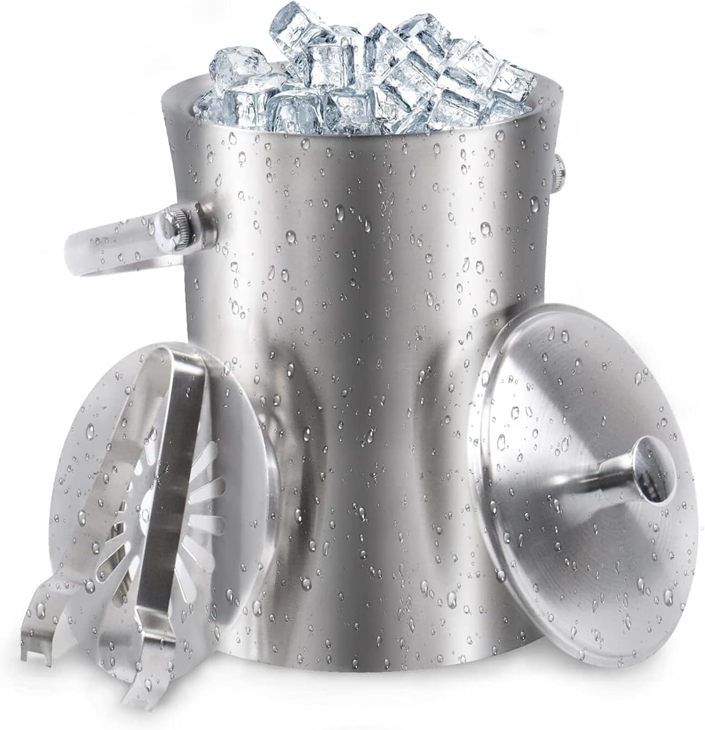 Ice Pail Double Wall Vacuum Insulated Ice Bucket