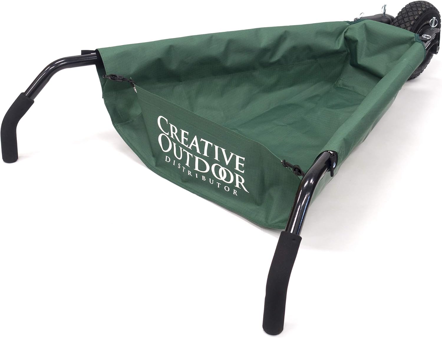 Creative Outdoor Easy Folding Easy Storing Heavy Duty Canvas Wheelbarrow Yard Cart | for Gardening and Outdoors | Green : Patio, Lawn & Garden